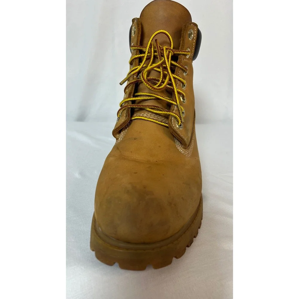 Timberland 6 Inch Premium Waterproof Wheat Nubuck Leather Boots 10667 Mens 10